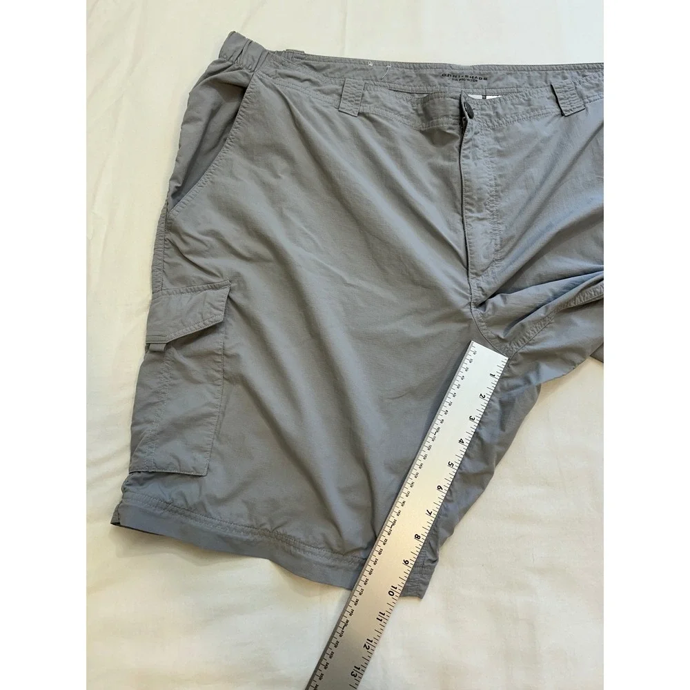 Columbia Silver Ridge Cargo Shorts Mens 48 Grey Omni-Shade‎ Hiking Outdoor UPF